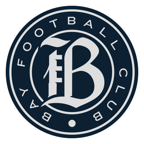 Logo Bay FC dan North Carolina Courage sebelum bertanding