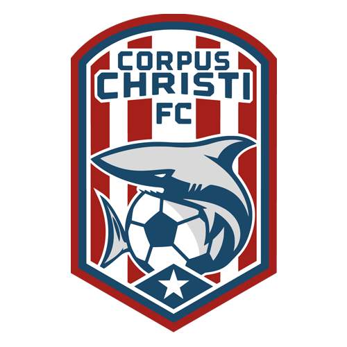 Logo Corpus Christi FC dan Chattanooga Red Wolves sebelum bertanding