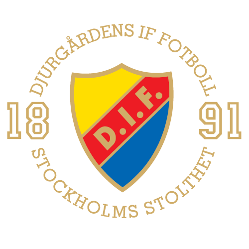 Logo Djurgarden dan Halmstads BK sebelum bertanding