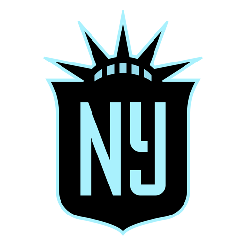 Logo Gotham FC dan Seattle Reign FC sebelum bertanding