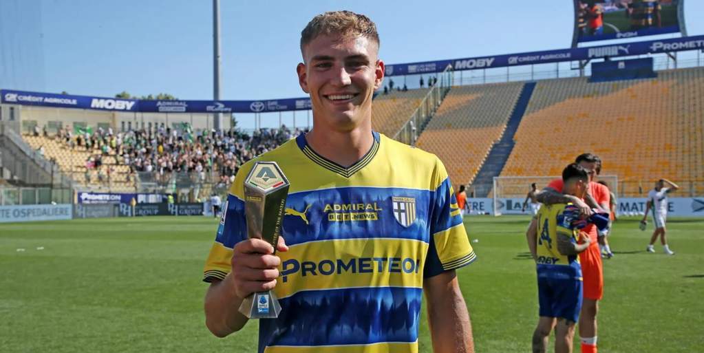 Penyerang Parma Mateo Pellegrino saat bertanding di kompetisi Serie A Liga Italia