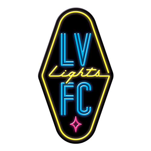 Logo Las Vegas Lights FC dan El Paso Locomotive FC sebelum bertanding