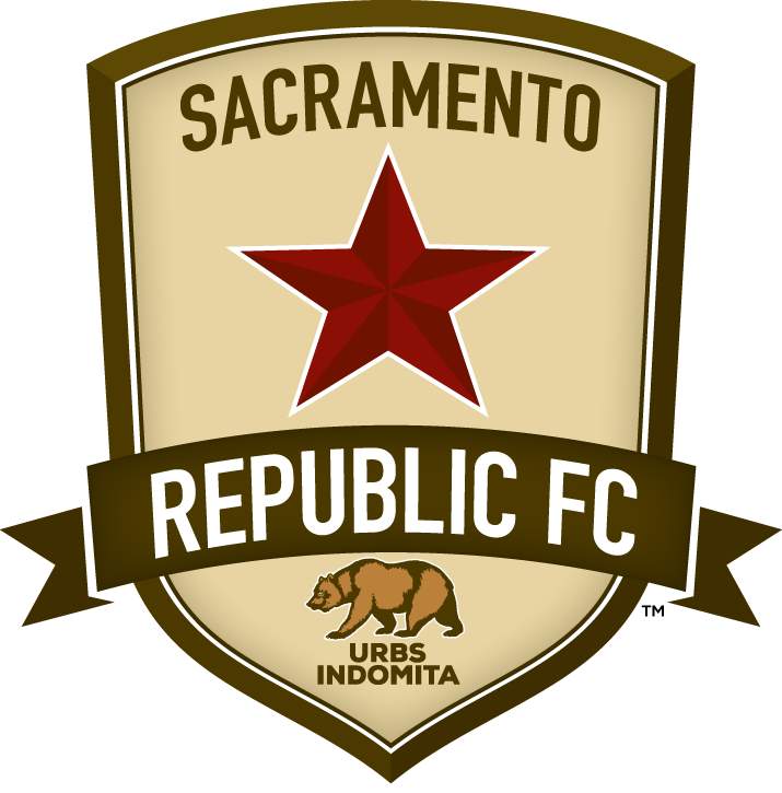 Logo Sacramento Republic FC dan Rhode Island FC sebelum bertanding