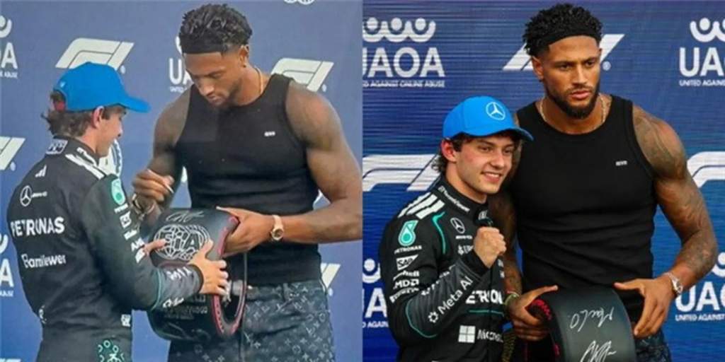 Momen Unik di Silverstone, Okoye Udinese Beri Trofi Kimi Antonelli